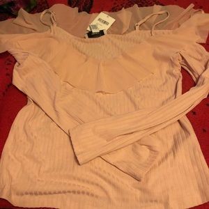 Off the shoulder long sleeve